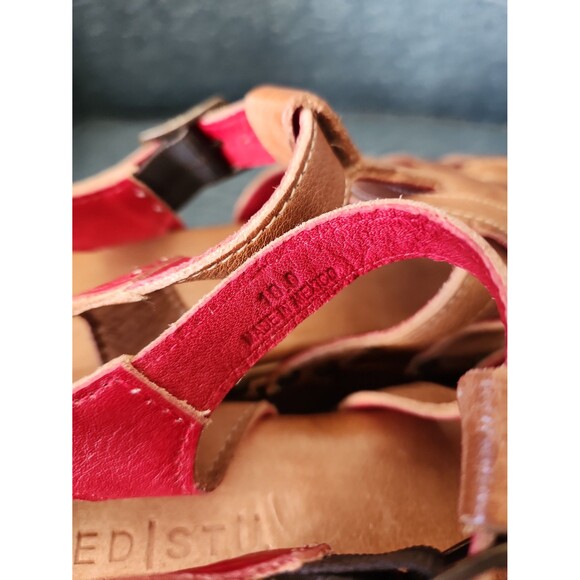 Bed Stu "Fabiola" Brown Leather Platform Wedge Sandals Size 10 NWT - Picture 7 of 10